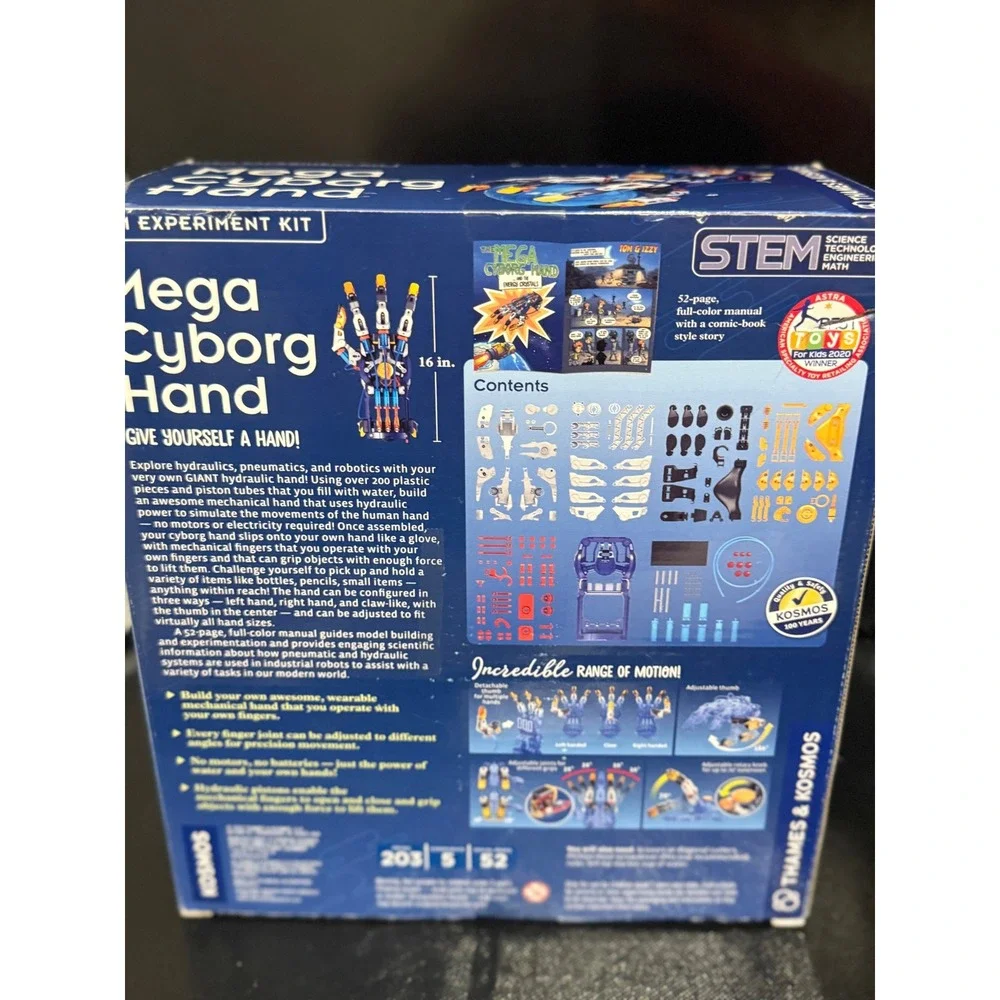 Thames Kosmos Mega Cyborg‎ Hand STEM Experiment Kit Ages 7 Plus NEW